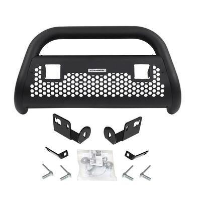RC2 LR Bull Bar with Mounting Brackets and Two 3 Inch Light Holes Kit Textured Black 2014-2015 Sierra 1500 Go Rhino