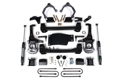 4 Inch Lift Kit For 2025 Silverado/Sierra 1500 4WD 3 Inch Rear Block Spacer Front Nitro Series Rear Shock Zone Offroad