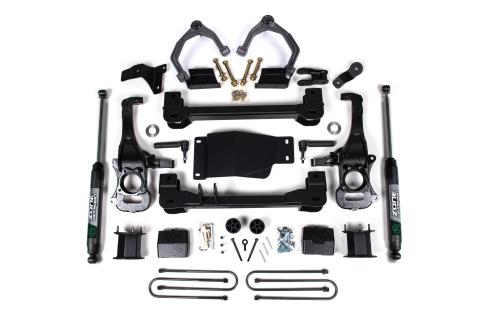 4 Inch Lift Kit For 2025 Silverado/Sierra 1500 Custom Trail Boss/LT Trail Bass/AT4 4WD 3 Inch Rear Block Spacer Front Nitro Series Rear Shock Zone Offroad