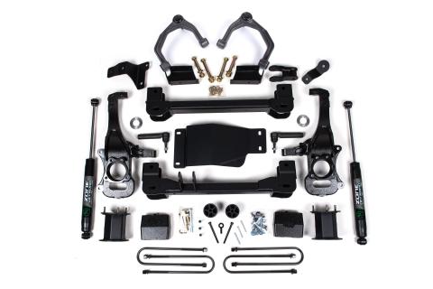 6 Inch Lift Kit For 2025 Silverado/Sierra 1500 Custom/LT/LTZ/PPV/RST/WT/Elevation/PRO/SLE/SLT 4WD 5 Inch Rear Block Spacer Front Nitro Series Rear Shock Zone Offroad