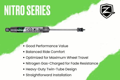 25-26 Ram 3500 (Diesel) 4 Inch Radius Arm Drop Suspension Lift Kit, 2 Inch Rear Lift, Block W/ Overload - Nitro Shocks Zone Offroad