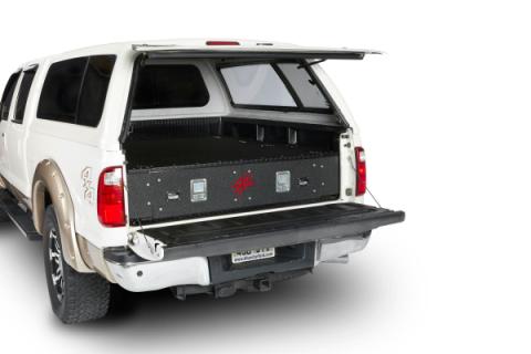Cargo Locker Base 9 Inch Dual Drawer System 07-Pres Toyota Tundra Crew Max Cargo Ease
