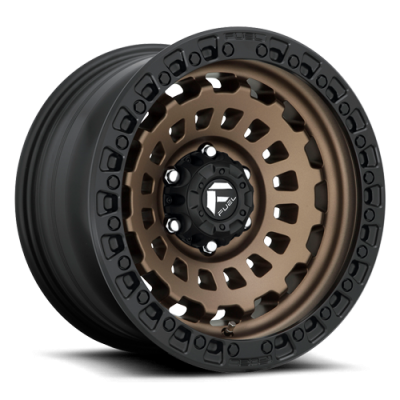 Aluminum Wheels 20X9 Zephyr D634 6 On 135 Matte Bronze W/Black Bead Ring 87.1 Bore 1 Offset Fuel Off Road Wheels