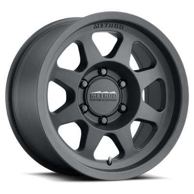 Aluminum Wheels 16x8 Bead Grip MR701 Bolt Pattern 6 On 139.7 Offset 0 Lip Size 1.42 Matte Black MB Method
