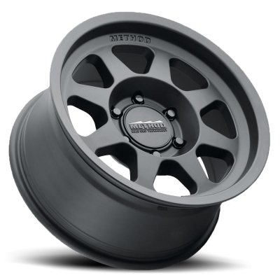 Aluminum Wheels 16x8 Bead Grip MR701 Bolt Pattern 6 On 139.7 Offset 0 Lip Size 1.42 Matte Black MB Method