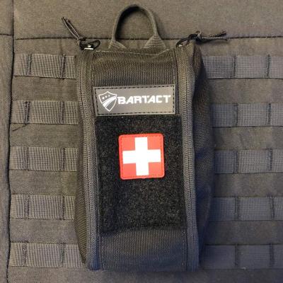 Roll Bar IFAK Kit Pouch MOLLE Back 1000d Cordura Nylon PALS Compatible Black Bartact