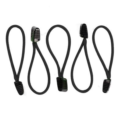 550 Paracord Zipper Pulls With Plastic Tips 5 Pack Black Bartact