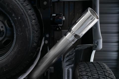Ford 4 Inch Exhaust Resonator Back Single Side Armor Lite For 17-Up Ford F250/F350 MBRP