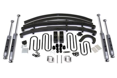 6 Inch Lift Kit Chevy/GMC 1/2 Ton Blazer/Suburban 88-91 4WD 4 Inch Block Kit W Add A Leaf Fox 2.0 Performance Shocks