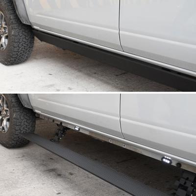 RealTruck VoltStep Electric Running Board Kit Textured Black 2014-2018 Silverado/Sierra 1500/2500 HD Go Rhino