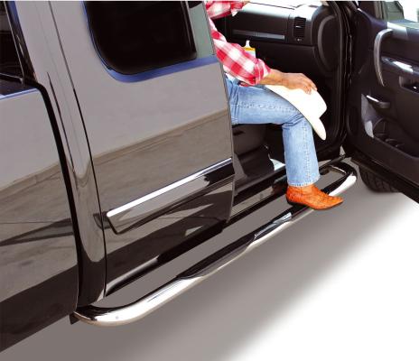 4000 Series SideSteps With Mountins Bracket Kit Polished Stainless Steel 2009-2014 Dodge Ram 1500 Go Rhino