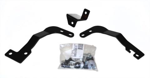 RC2 LR Bull Bar with Mounting Brackets and Two 3 Inch Light Holes Kit Textured Black 2014-2015 Sierra 1500 Go Rhino