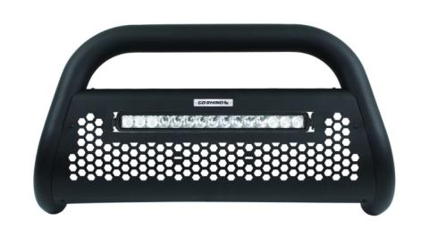 RC2 LR Bull Bar with Mounting Brackets &amp; 20 Inch Light Bar Textured Black 2010-2018 Dodge Ram 2500/3500 Go Rhino