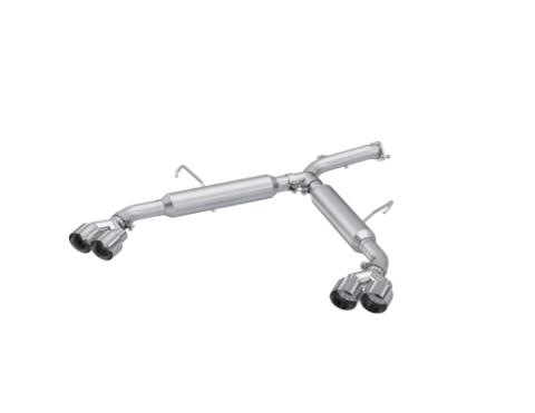22-24 Kia Forte GT 1.6L Turbo Sedan 2.5 Inch Axle-Back Exhaust System, Armor Lite, Aluminized Steel Dual Split with Quad Exhaust Tips, MBRP