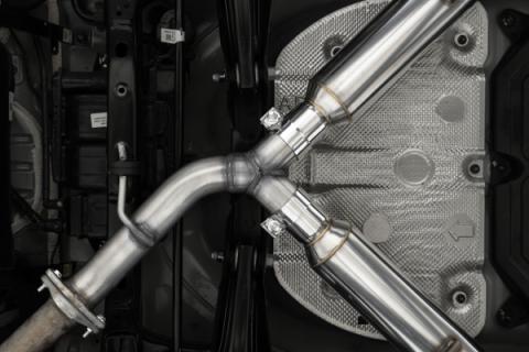 22-24 Kia Forte GT 1.6L Turbo Sedan 2.5 Inch Axle-Back Exhaust System, Armor Lite, Aluminized Steel Dual Split with Quad Exhaust Tips, MBRP