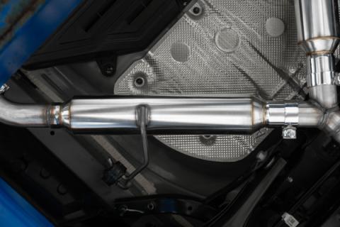 22-24 Kia Forte GT 1.6L Turbo Sedan 2.5 Inch Axle-Back Exhaust System, Armor Lite, Aluminized Steel Dual Split with Quad Exhaust Tips, MBRP