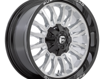 Aluminum Wheels 20X9 Arc D798 8 On 180 Silver/Brushed Face-Milled Black Lip 124.2 Bore 1 Offset Fuel Off Road Wheels