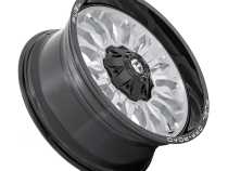 Aluminum Wheels 22X10 Arc D798 8 On 165.1 Silver/Brushed Face-Milled Black Lip 125.1 Bore -18 Offset Fuel Off Road Wheels