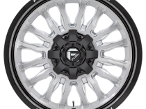 Aluminum Wheels 22X12 Arc D798 8 On 165.1 Silver/Brushed Face-Milled Black Lip 125.1 Bore -44 Offset Fuel Off Road Wheels