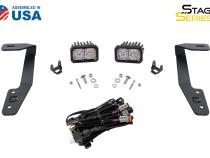 Stage Series 2in LED Ditch Light Kit for 2018-2021 Subaru Crosstrek, Sport Yellow Combo
