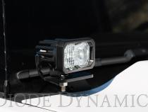 SSC2 LED Ditch Light Kit for 2014-2019 Chevrolet Silverado 1500 Pro White Combo Diode Dynamics