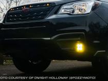 SS3 LED Fog Light Kit for 2014-2018 Subaru Forester White SAE Fog Sport w/ Backlight Diode Dynamics