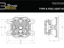 SS3 LED Fog Light Kit for 2014-2018 Subaru Forester White SAE Fog Sport w/ Backlight Diode Dynamics