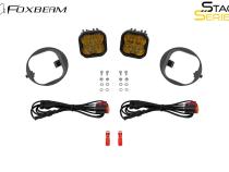 SS3 LED Fog Light Kit for 09-11 Honda Element, Pro Yellow SAE Fog Diode Dynamics