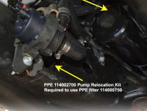 Fuel Coolant Pump Relocation Kit