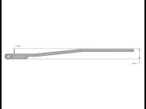 Antirock Forged Chromoly Sway Bar Arms 18 Inch Long x 25 Spline .69 Inch Offset Bend Incl. Stickers Pair RockJock 4x4