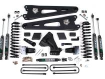 23-24 Ford F-250/F-350 Super Duty 4WD 7 Inch Radius Arm Lift Kit 4.5 Inch Rear Block Gas With Nitro Shocks Zone Offroad