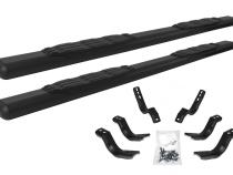 5 Inch 1000 Series Side Steps with Mounting Brackets Kit Textured Black 2002-2008 Dodge Ram 1500/2500/3500 Go Rhino