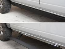RealTruck VoltStep Electric Running Board Kit Protective Bedliner Coating 2019-2026 Silverado/Sierra 1500/2500 HD Crew Cab Go Rhino