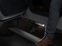 RealTruck VoltStep Electric Running Board Kit Textured Black 2022-2026 Toyota Tundra FULL HYBRID EV-Gas Go Rhino