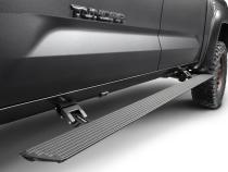 RealTruck VoltStep Electric Running Board Kit Textured Black 2022-2026 Toyota Tundra FULL HYBRID EV-Gas Go Rhino