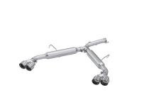 22-24 Kia Forte GT 1.6L Turbo Sedan 2.5 Inch Axle-Back Exhaust System, Armor Lite, Aluminized Steel Dual Split with Quad Exhaust Tips, MBRP